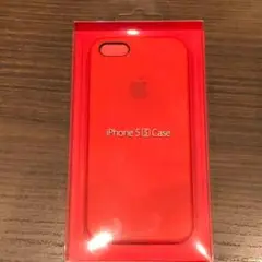 新品 Apple純正品iPhoneSE純正ケースProductレザーケースRED