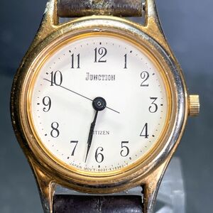 CITIZEN シチズン JUNCTION ジャンクション 6031-K05731 腕時計 アナログ クオーツ 3針 アイボリー文字盤 新品電池交換済み 動作確認済み