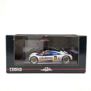 EBBRO エブロ ミニカー 1/43 CALSONIC NISSAN R88C #23 Le Man’s 1988 レーシングカー ホワイト×ブルー◆3118/静岡清水店