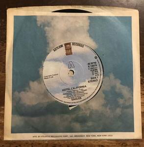 UKオリジナル盤■EAGLES ■Hotel California /w Pretty Maids All In A Row ■7” / 7inch Promo Only Single / 45rpm / 1976 Asylum Recor