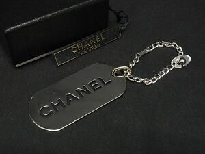 ■新品■未使用■ CHANEL シャネル ロゴ 05V キーホルダー キーリング バッグチャーム レディース シルバー系 AJ8509オZ