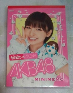 送料無料☆非売品☆未使用☆ぷっちょ×AKB48 ミニメモ帳☆篠田麻里子 しのだっちょメモちょ☆サンクス限定品 キャンペーン