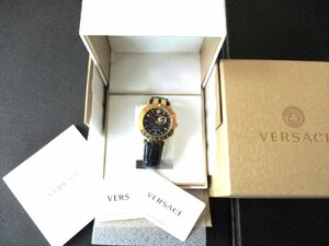 ★とちぎ屋！【ＶＥＲＳＡＣＥ】ヴェルサーチ メドゥーサ２９Ｇ Ｋ１８ＧＰ ＧＭＴ＆アラーム メンズ腕時計 参考価格￥２０００００★