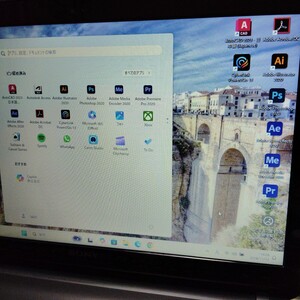 SONYノートPC core i3 Windows11 office AdobeCC2020 Autocad 2023 illustrator メモリ8G 新品SSD 内蔵カメラ