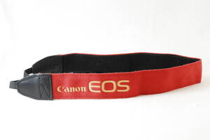 ☆美品☆Canon キヤノン EOS 純正 赤色(レッド)×金色(ゴールド) カメラ ストラップ フィルム イオス ショルダー ネック Camera strap☆