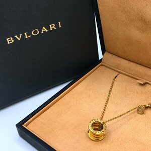 1円 美品 BVLGARI ブルガリ ビーゼロワン ネックレス アクセサリー ゴールド K18 12ｇ 箱付き レディース k1408