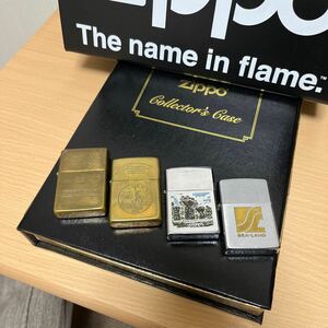 ZIPPO ジッポー VINTAGE ヴィンテージ ビンテージ SOLID BRASS ソリッドブラス CHROME COATING クロームコーティング 4個セット