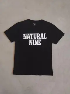 ナチュラルナイン、NATURAL NINE　黒色半袖Tシャツ