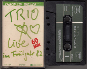 【カセット】TRIO - Live Im Fruehjahr 82【1982年NDW/Da Da Da】