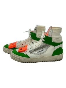 OFF-WHITE◆3.0 OFFCOURT HIGH TOP/ハイカットスニーカー/38/WHT/キャンバス