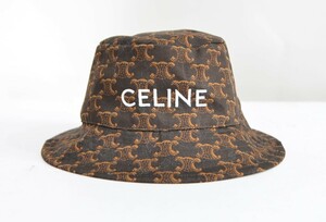 CELINE セリーヌ トリオンフ ロゴ バケット ハット S Y-30351B