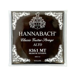 ハナバッハ アルトギター弦 1セット HANNABACH SET836MT ミディアムテンション 黒 ブラック ギター弦 クラギ弦