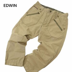 EDWIN エドウィン 春夏 迷彩 カモフラ柄使い★ シンチバック クロップド ベイカー パンツ Sz.31　メンズ　C4B02963_7#P