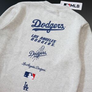 ★ドジャース DODGERS MLB 新品 メンズ メジャーリーグ 大谷翔平 山本由伸 裏起毛 スウェット トレーナー L [C6460MR-N2-L] 一 三 弐★QWER