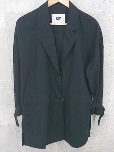◇ ●未使用● SLY スライ タグ付 定価 1.2万円 長袖 ジャケット コート FREE ブラック レディース