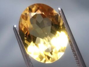 3.56ct 新品・ギラギラの凄いテリ・天然シトリン ブラジル産