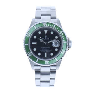 【中古】｜ROLEX ロレックス 16610LV サブマリーナー デイト グリーン M番 ブラック 自動巻き ステンレス メンズ 腕時計