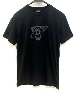 メンズ ディーゼル クルーネック プリント Tシャツ ブラック S