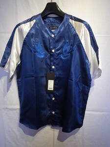 【新品】CHORD NUMBEREIGHT SUKA SHIRT コードナンバーエイト シャツ Tシャツ スカジャン 半袖 TEE BLUE M