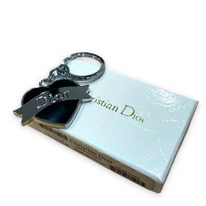 Dior ディオール キーリング ハート リボン チャーム ブラック 箱
