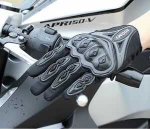SUOMY グローブ メッシュ 手袋 バイクグローブ サイクリング スマホ操作対応 大人気 新品 送料無料 黒 XLサイズ