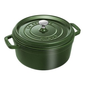 新品未使用　ストウブ STAUB 無水鍋 ピコ・ココット ラウンド 24cm バジルグリーン 40509-356-0