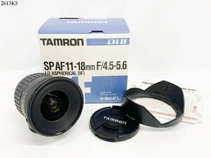 ★TAMRON タムロン ASPHERICAL LD DiⅡ SP AF 11-18mm 1:4.5-5.6 [IF] Canon キャノン用 一眼レフ カメラ レンズ フード 箱付 2613K5-10