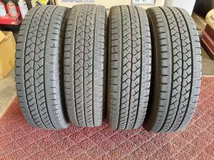 パF5070■195/80R15 107/105L LT　4本価格　BRIDGESTONE BLIZZAK VL1　送料無料 冬 ’21年 7～8分山 ハイエース キャラバン NV350 ボンゴ