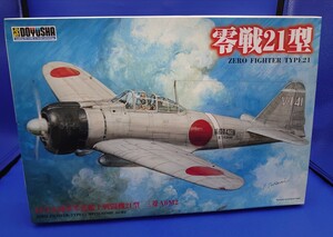 【未組立】零戦21型 旧日本海軍 三菱A6M2 零式艦上戦闘機21型 　1/32 SCALE WORLD-FAMOUS AIRCRAFT SERIES NO.1