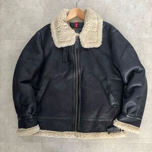 ●【人気】ALPHA INDUSTRIES アルファ TYPE B-3 ボア フェイクムートン フライトジャケット/size(XL)/アウター/ミリタリー/メンズ/美品