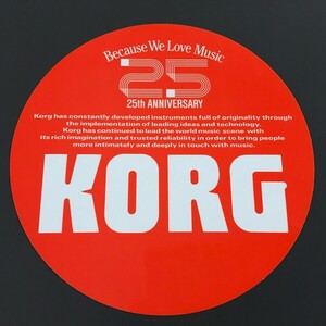 [bdh] ステッカー『KORG コルグ 25th ANNIVERSARY』