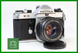 【同梱歓迎】難あり実用■PENTAX KX ボディ+SMC PENTAX 55mm F1.8 Kマウント■シャッター全速完動・露出計完動■AN2635