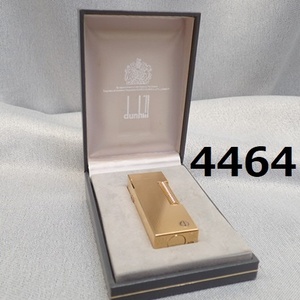 ■AC-4464◆ほぼ未使用　Dunhill　ダンヒル　ローラーガスライター　ゴールドカラー　ダイヤカット/火花なし/AD刻印 20240608