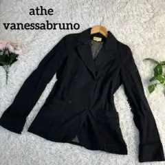 athe vanessabruno 38 ブラック　テーラードジャケット　人気