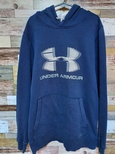 アンダーアーマー　UNDER ARMOUR　パーカーネイビーS