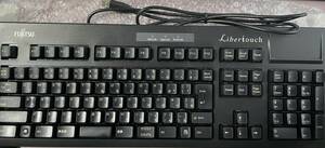 富士通コンポーネント FUJITSU COMPONENT USB接続 103キー JIS(日本語)配列 キーボード リベルタッチ 黒 FKB8540-052/B