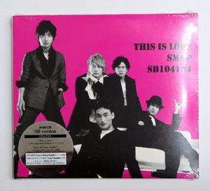 新品 SMAP 【THIS IS LOVE】初回限定盤 SB version DVD付き