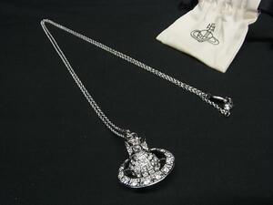 1円 ■新品同様■ Vivienne Westwood ヴィヴィアンウエストウッド ミニーオーブ ネックレス ペンダント アクセサリー シルバー系 FL1170