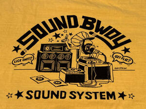 送料無料！SOUND BWOY Tシャツ Lサイズ イエロー sound system