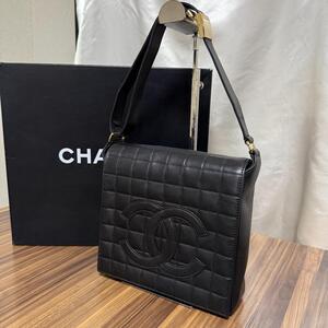 ★鑑定済み 極美品★CHANEL シャネル バッグ チョコバー ブラック ココマーク CCマーク 上品なデザイン