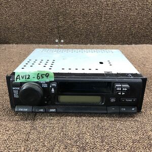 AV12-659 激安 カーステレオ SUZUKI 39101-76G30 カセットデッキ FM/AM プレーヤー オーディオ 通電未確認 ジャンク