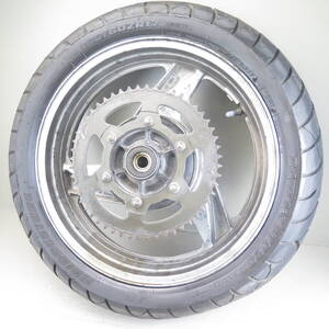 ☆ZZR400 [ZX400N] 純正リアホイール 17x4.50 160/60ZR17 BS BT020R リアスプロケット52T付属 カワサキ kawasaki KR060512