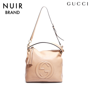 グッチ GUCCI ショルダーバッグ GG ソーホー 2WAY ベージュ