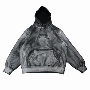 Supreme シュプリーム 24SS MM6 Maison Margiela Foil Box Logo Hooded Sweatshirt エムエムシックス ボックスロゴ パーカー L ブラック