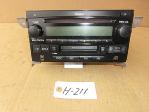 KP-682-6 トヨタ NCP60 イスト CD/MDプレーヤー TOYOTA 86120-52211 / FUJITSU TEN 122000-48210101