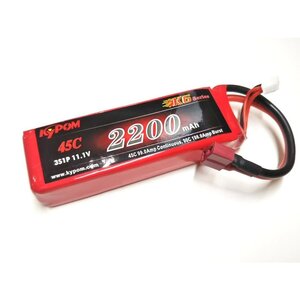 Kypom K6 11.1V 2200mAh 45C90C リポ バッテリー★ホビーショップ青空