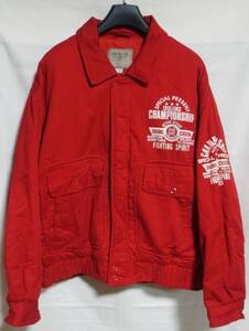 古着 フライトジャケット L 赤 古着 flight Jacket ジャケット ブルゾン ジャンパー