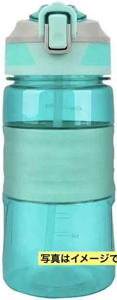 水筒 漏れ防止 環境保護材 スポーツ Light blue, 450ml