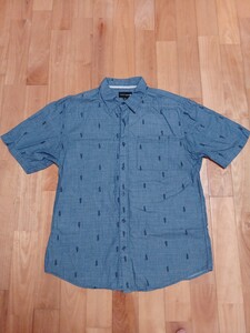 ocean current オーシャンカレント デニム半袖ボタンシャツ XL 