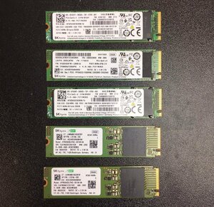 1円～ ■ M.2　NVMe　SSD　256GB　4点　まとめ売り　SK hynix　データ消去済　動作可